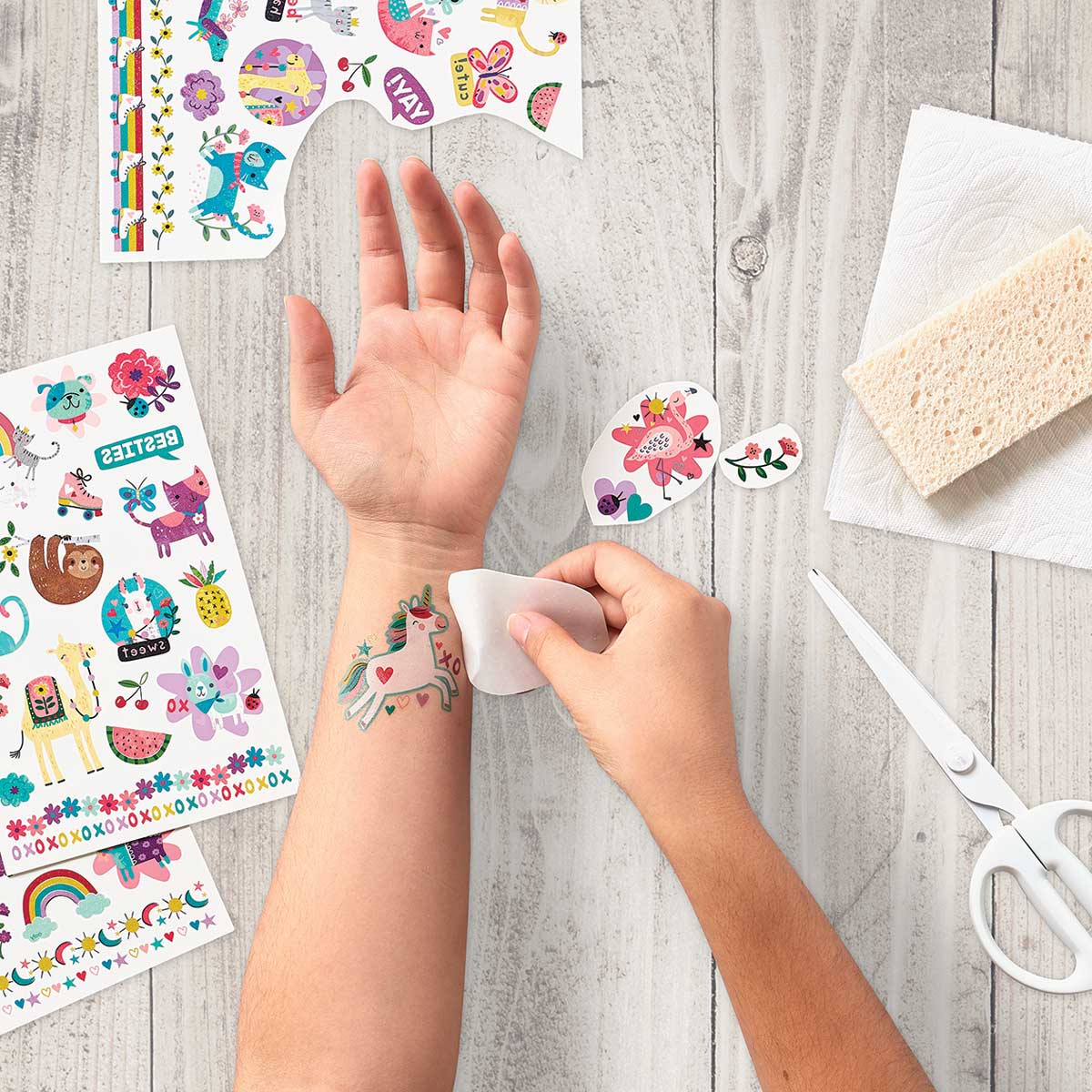 Tattoo Palooza: Temporary Tattoos - Awesome Doodles (3 Sheets)