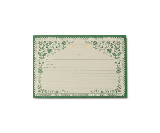 Rifle Paper Co. Recipe Cards; Artichoke (Pack of 12)