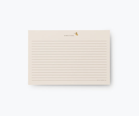 Rifle Paper Co. Recipe Card Set; Mayfair (Set of 12)