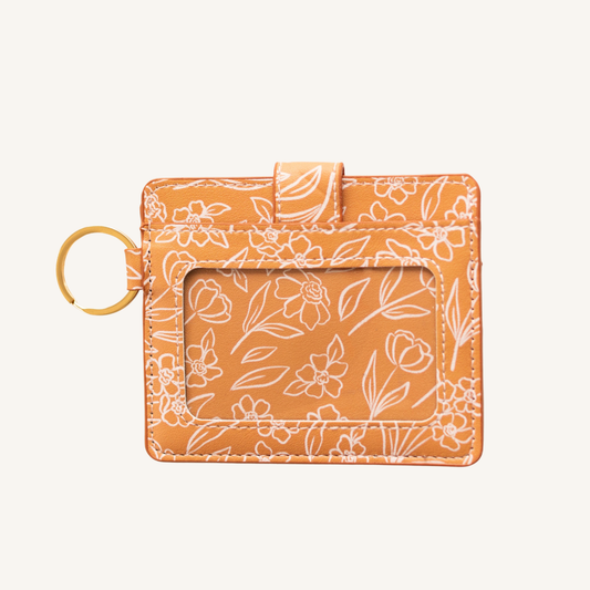 Wallet; Terracotta Floral By Elyse Breanne Design