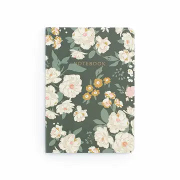 Notebook; Reverie Green Floral | Flowerie