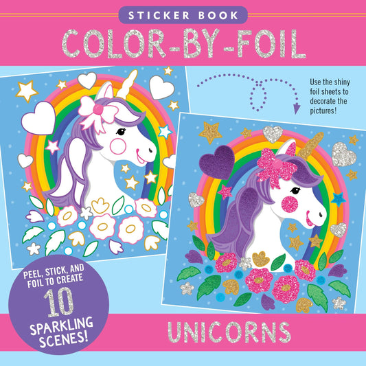 Color-By-Foil Sticker Book - Unicorns
