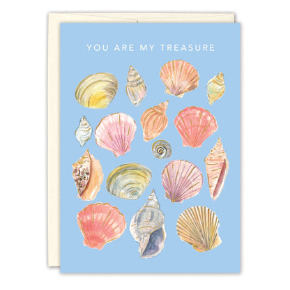 Love Card; Seashells, You Are My Treasure