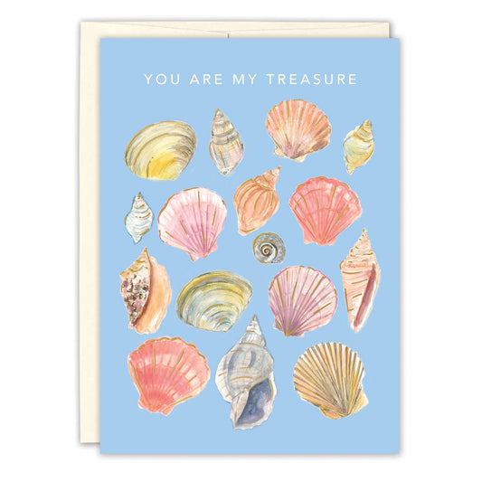 Love Card; Seashells, You Are My Treasure