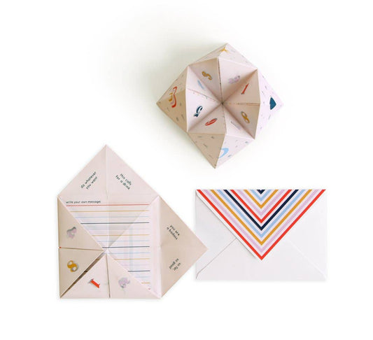 Interactive Card; Fortune Teller Cootie Catcher