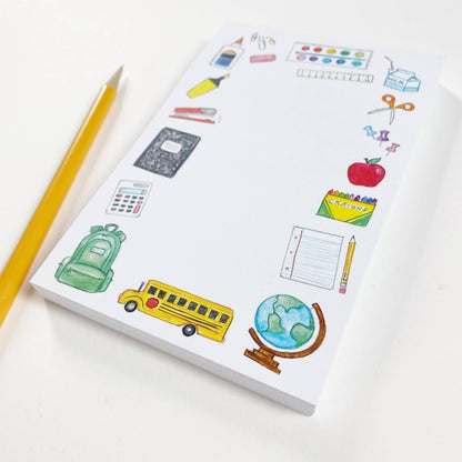 Memo Notepad; School Days By Natty Michelle Paperie