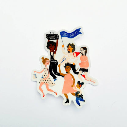 Vinyl Sticker; Girl Gang