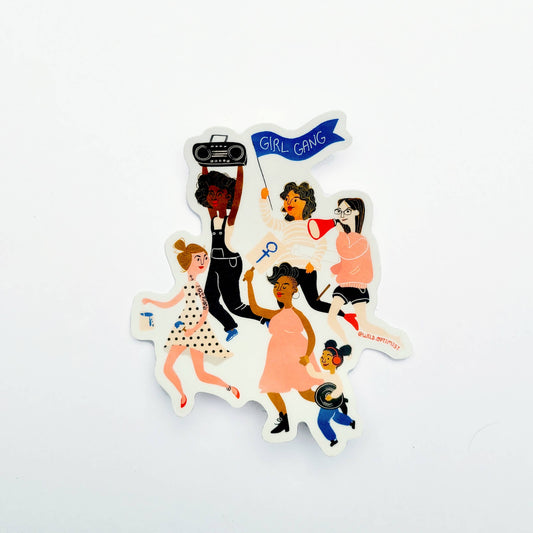 Vinyl Sticker; Girl Gang
