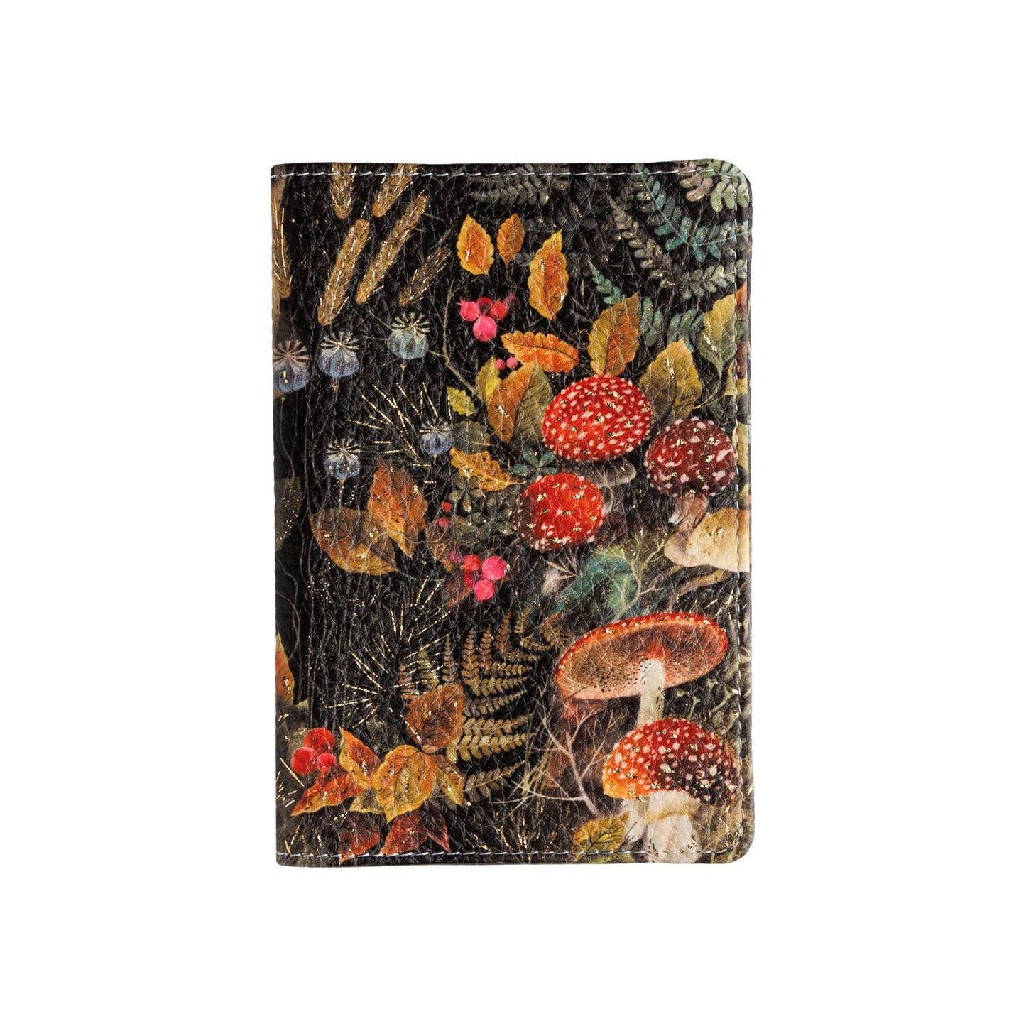Passport Cover; Forest Mushrooms - BV by Bruno Visconti (Vegan Leather)