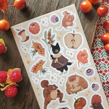 Stickii Sticker Sheet; Fall Harvest