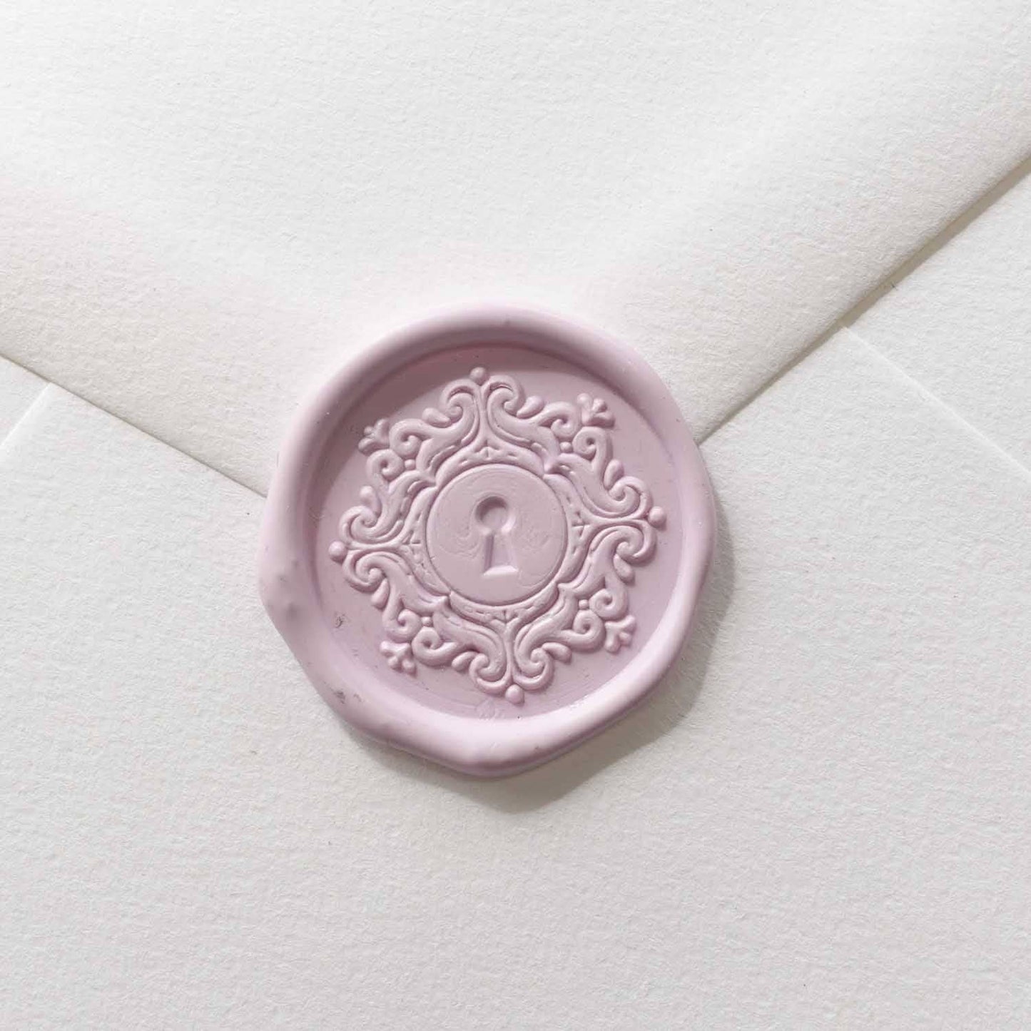 Wax Seal Stamp; Keyhole (With Handle, Gift Box, & Storage Bag)