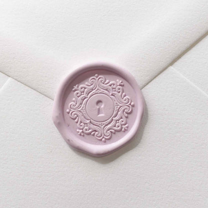 Wax Seal Stamp; Keyhole (With Handle, Gift Box, & Storage Bag)