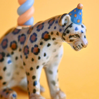 Camp Hollow Cake Topper; Jaguar (Hand-Painted Porcelain)
