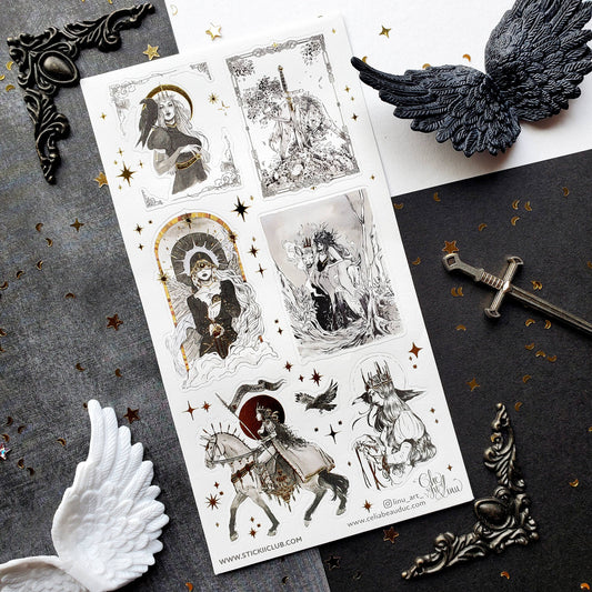 Sticker Sheet; Divine Heroines