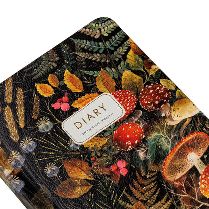 Journal; Forest Mushrooms (A6 Vegan Leather Hardcover)