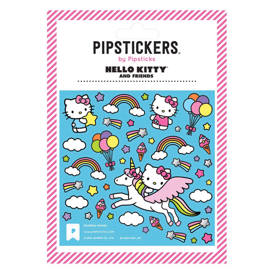 Pipsticks Sticker Sheet; Hello Kitty Rainbow Wishes