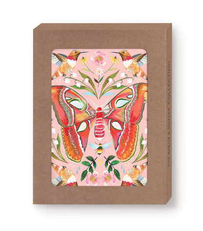 Boxed Notecards; Butterflies & Birds (Set of 10)