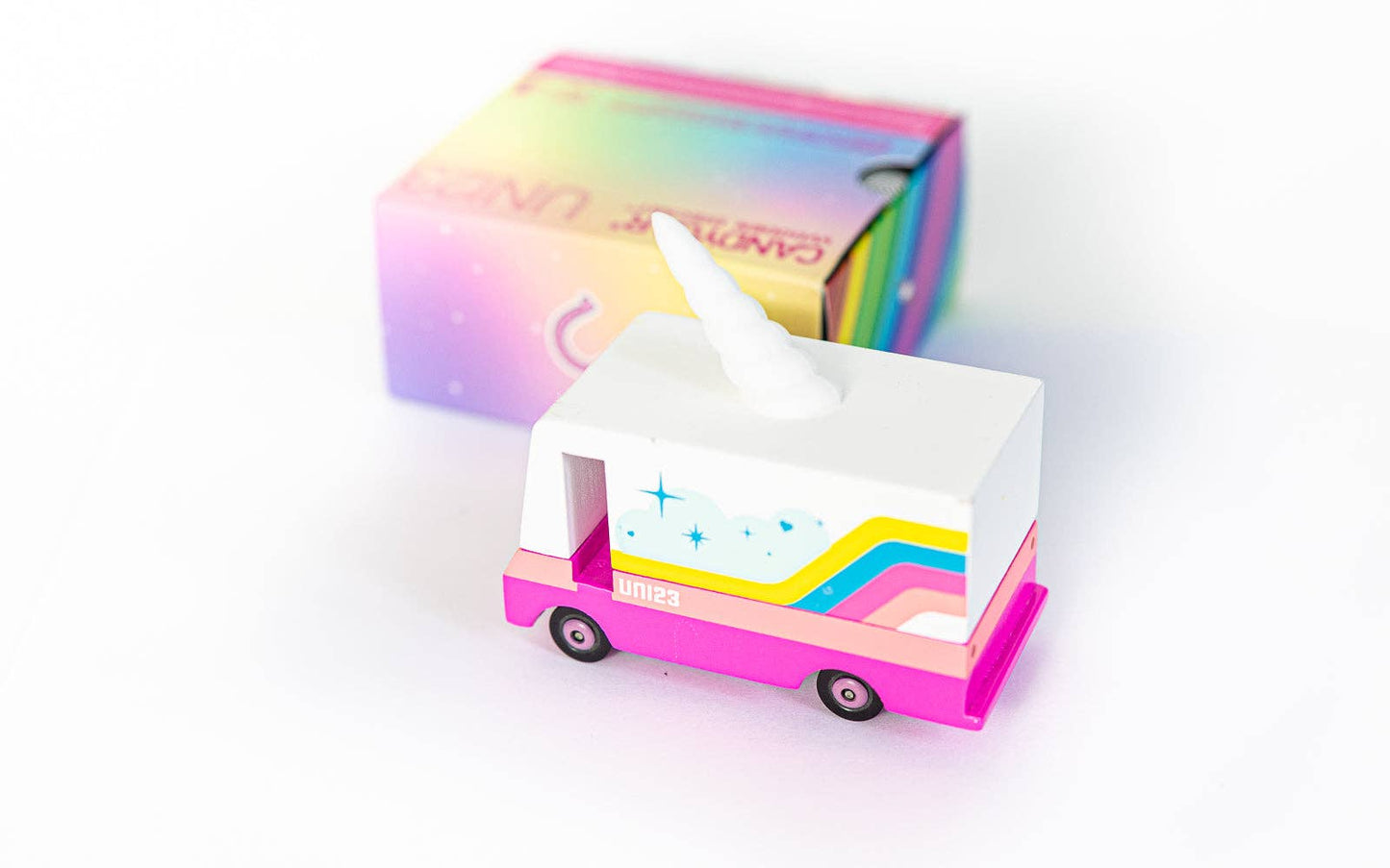 Candylab Unicorn Van (Wooden Diecast Toy)