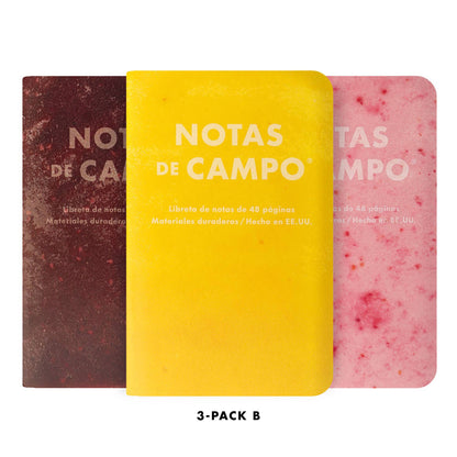Memo Book Set; Paletas Pack C, 3-Pack | Field Notes