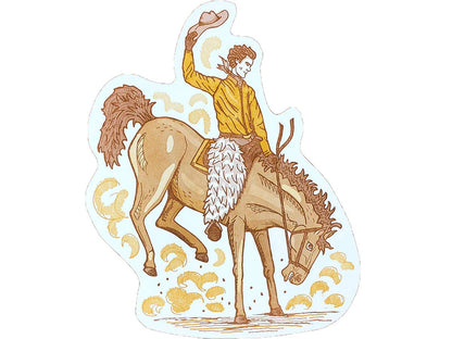 Postcard; Bucking Bronco (Large Cut-Out)