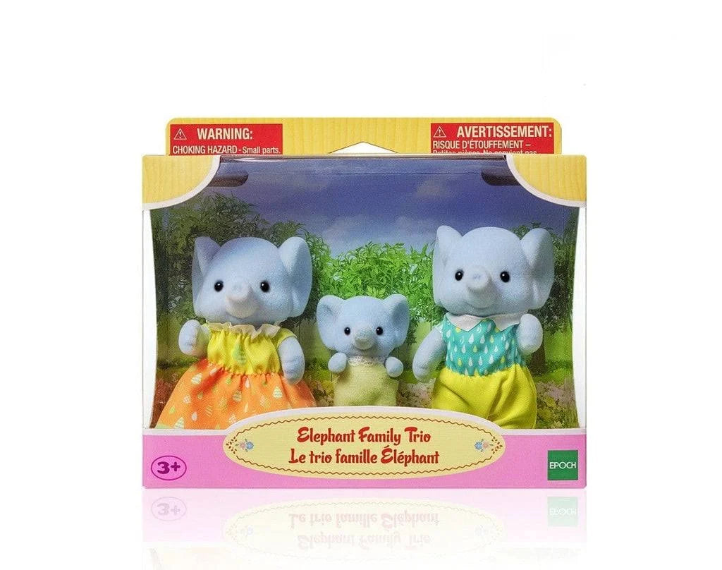 Calico Critter; Elephant Family Trio