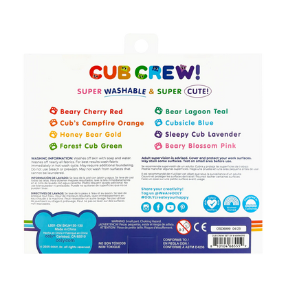 Ooly Washable Markers; Cub Crew