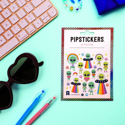 Pipsticks Sticker Sheet; Little Green Men