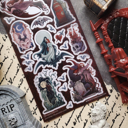 Sticker Sheet; Vampiric Devotion