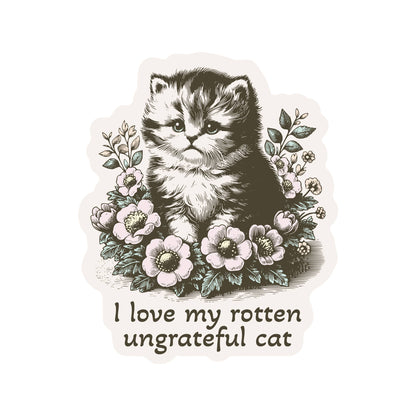Vinyl Sticker; Rotten Kitty