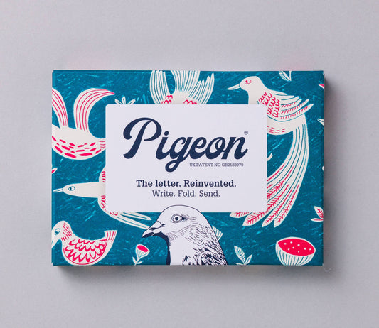 Folding Letter Set; Fig & Feather Pigeon | Pigeon Posted