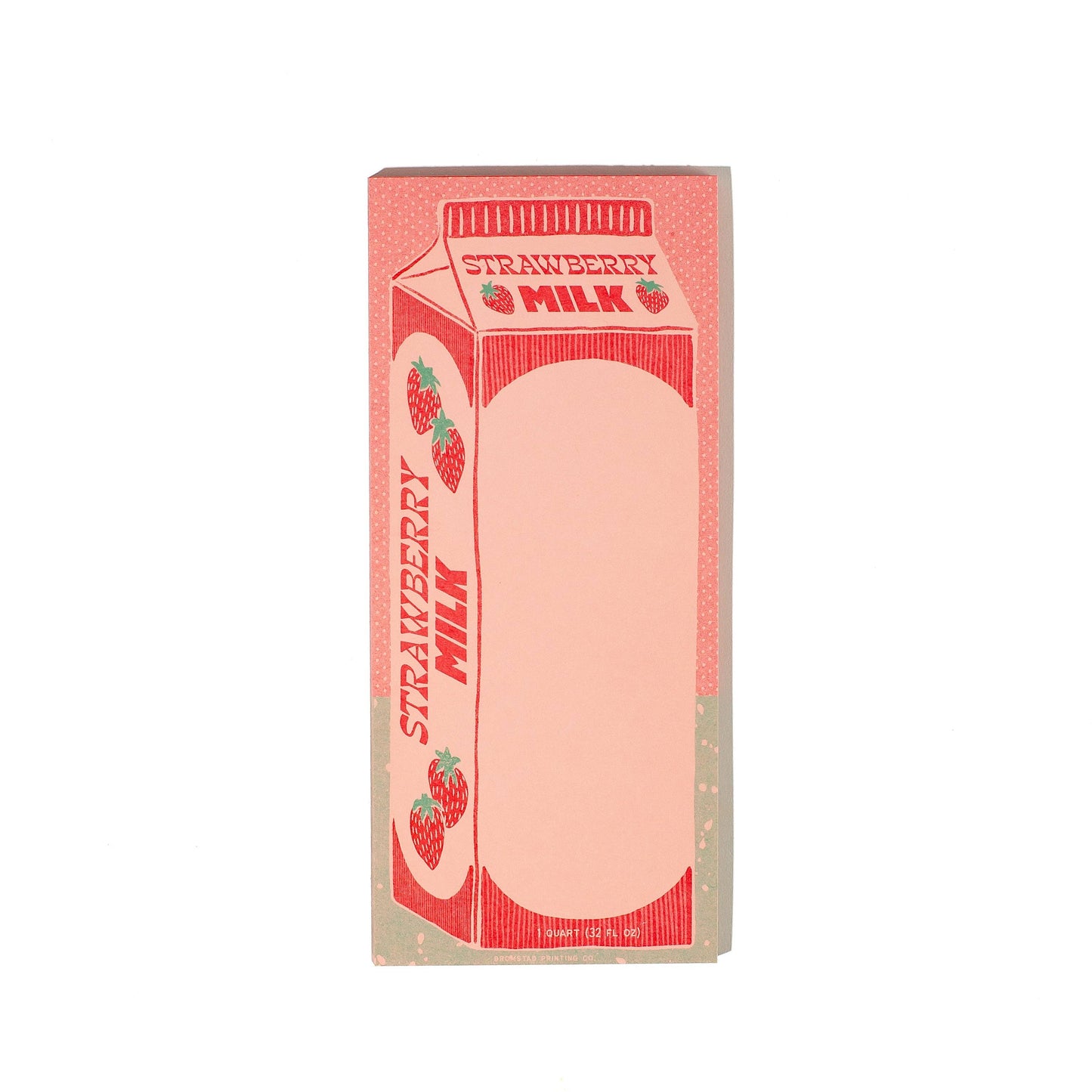 Notepad; Strawberry Milk (Risograph)