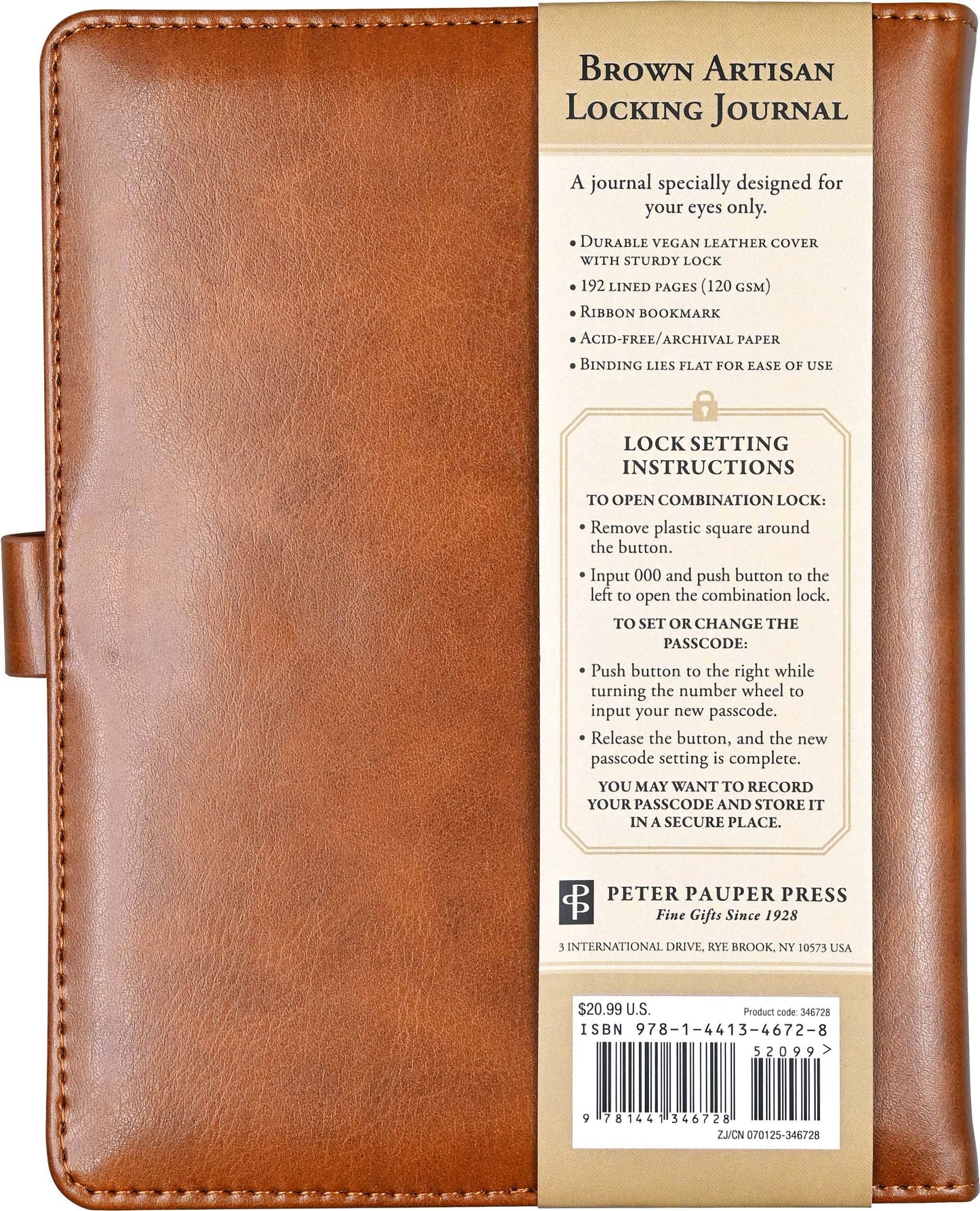Artisan Locking Journal (Brown)