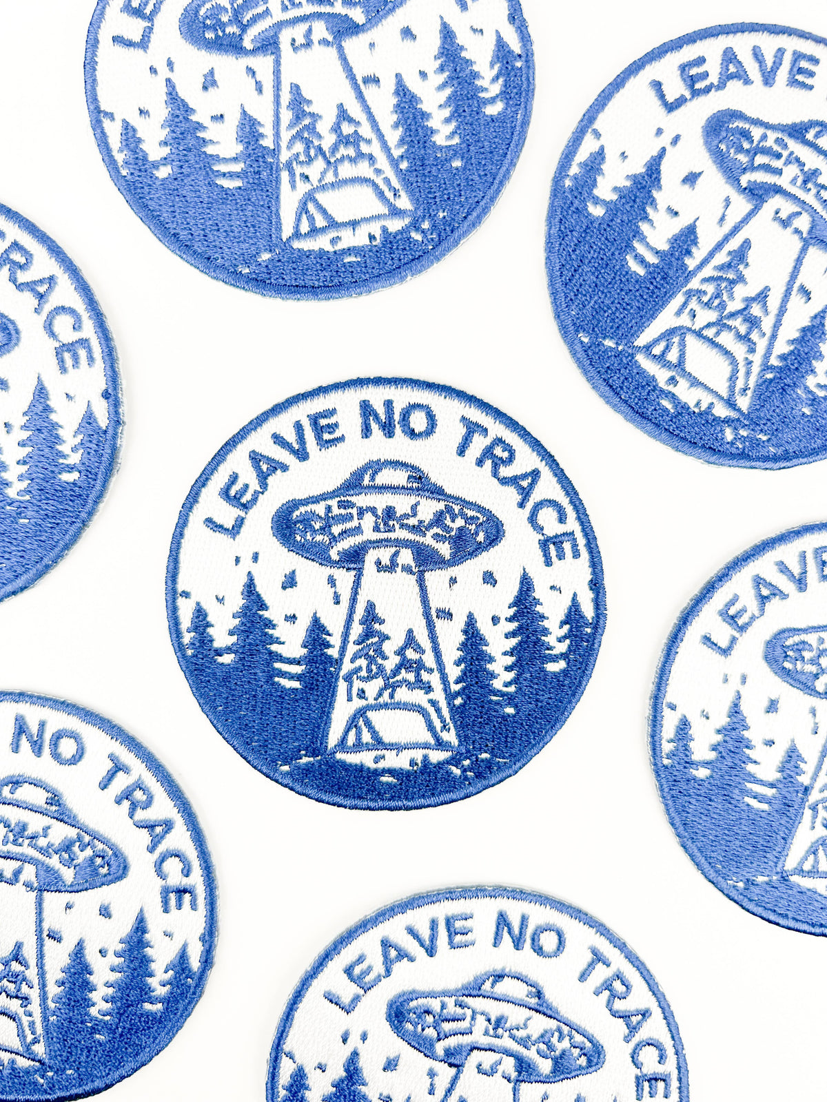 Iron-On Patch; Leave No Trace UFO | Field Trip Threads
