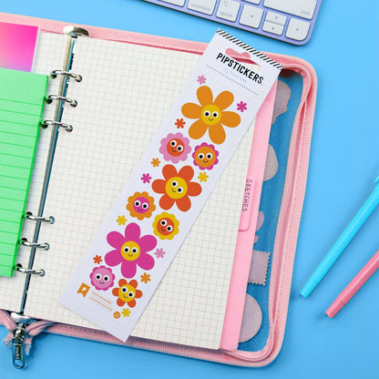 Pipsticks Sticker Sheet; Eyeful of Blooms Googly Eye Stickers
