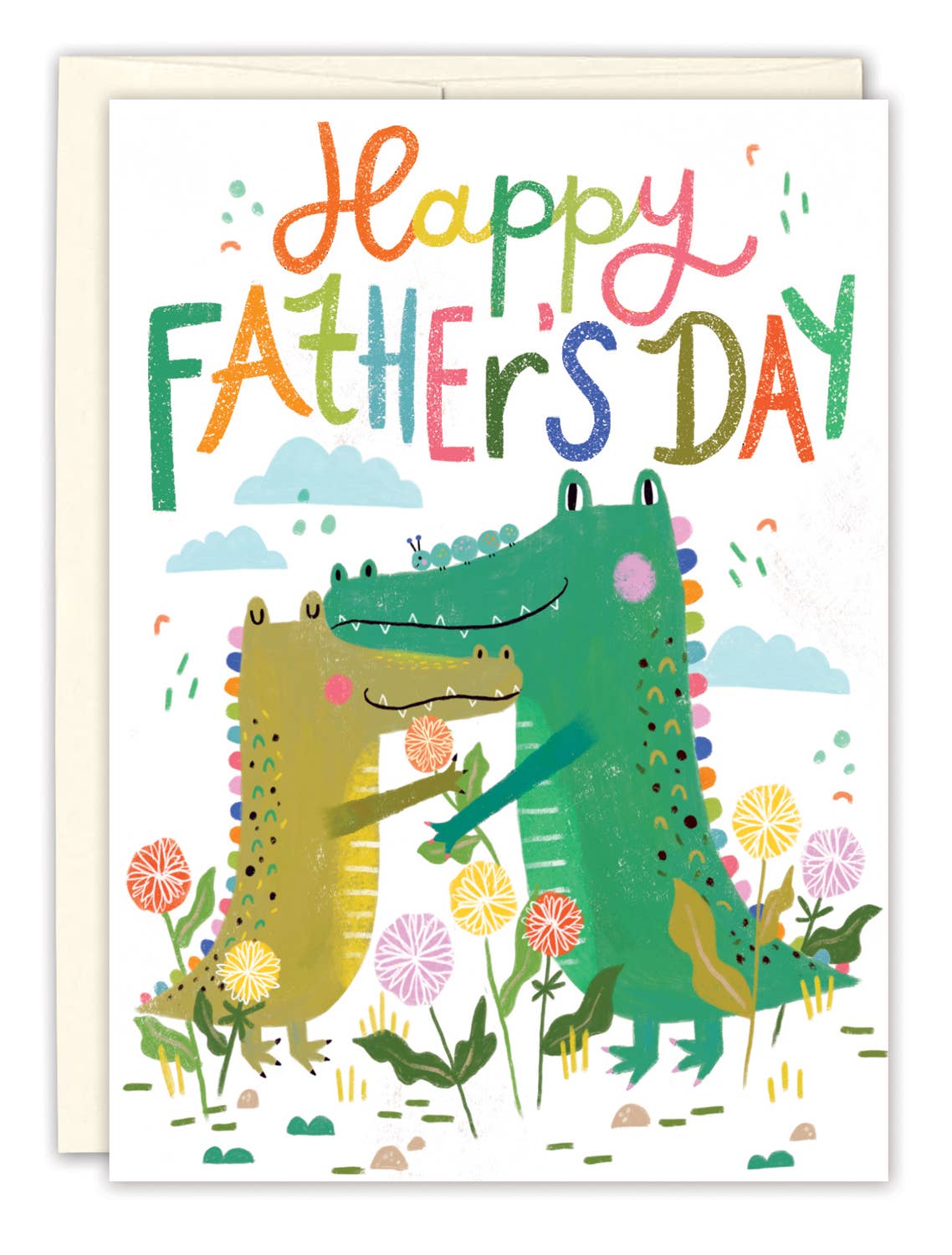 Happy Father's Day Card; Crocodiles