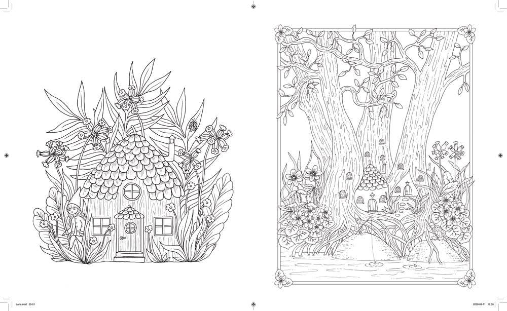 Mature Coloring Book; Luna