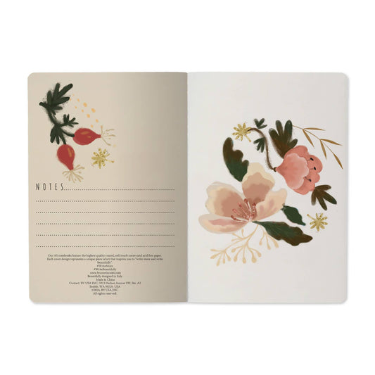 Notebook; Bloom Flowers - BV by Bruno Visconti (A5 Size)