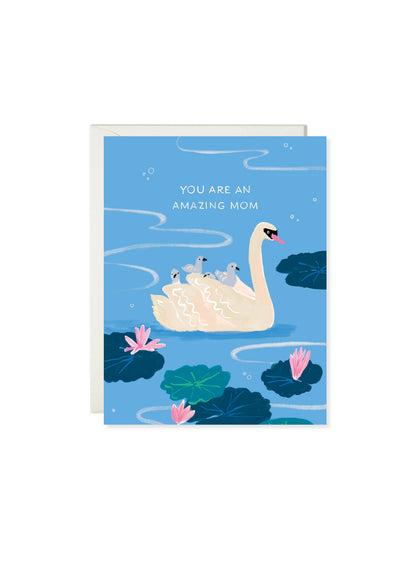 Mom Card; Swan Mom