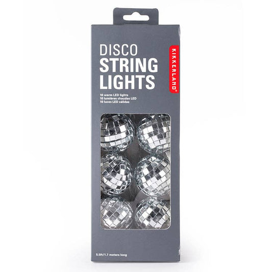 String Lights; Disco Ball | Kikkerland