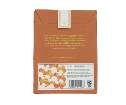 Sewn Garland; Chickens Concertina