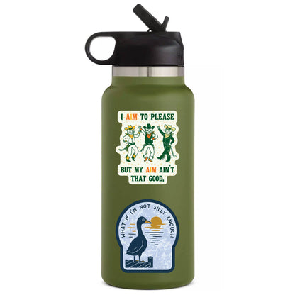 Vinyl Sticker; Silly Goose (Funny Ironic High Quality)