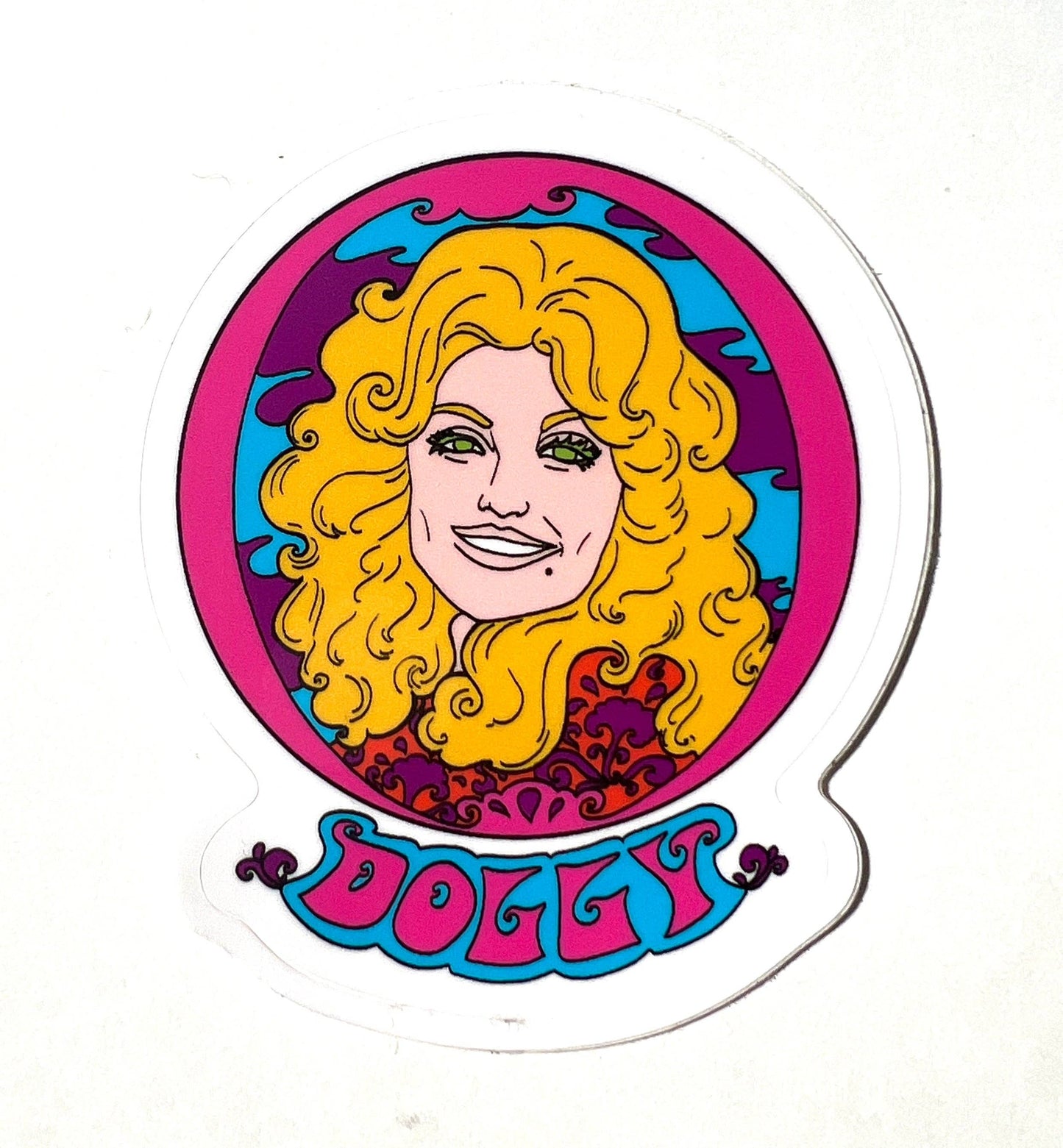 Vinyl Sticker; Dolly Parton (3 Inch)