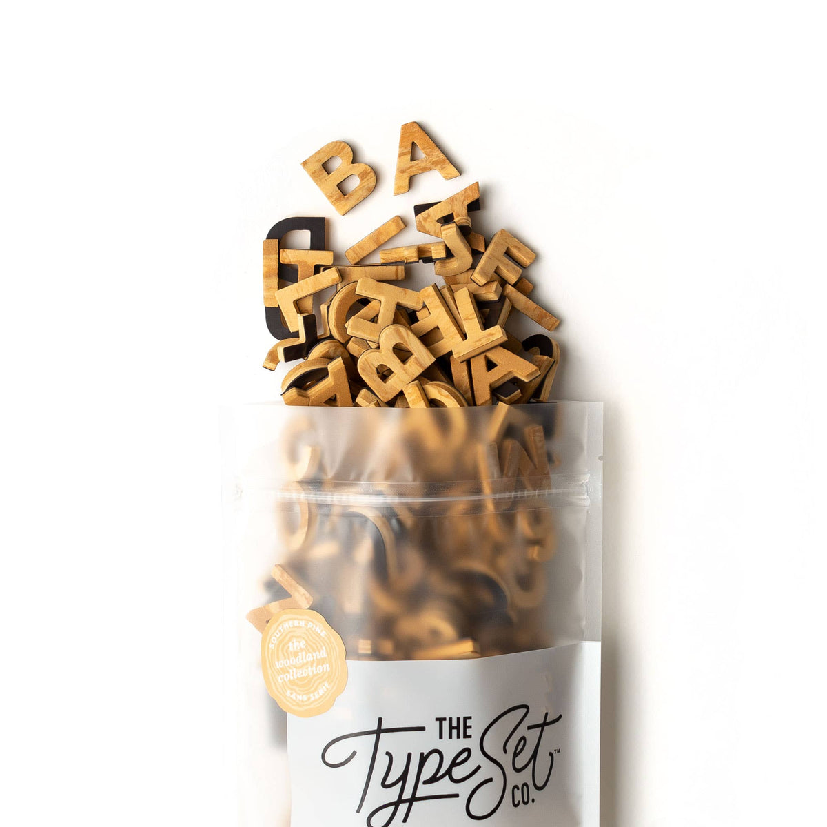 Magnetic Letters; Faux Wood Southern Pine | The Type Set Co.