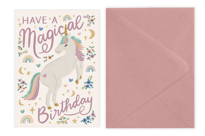Birthday Card; Unicorn