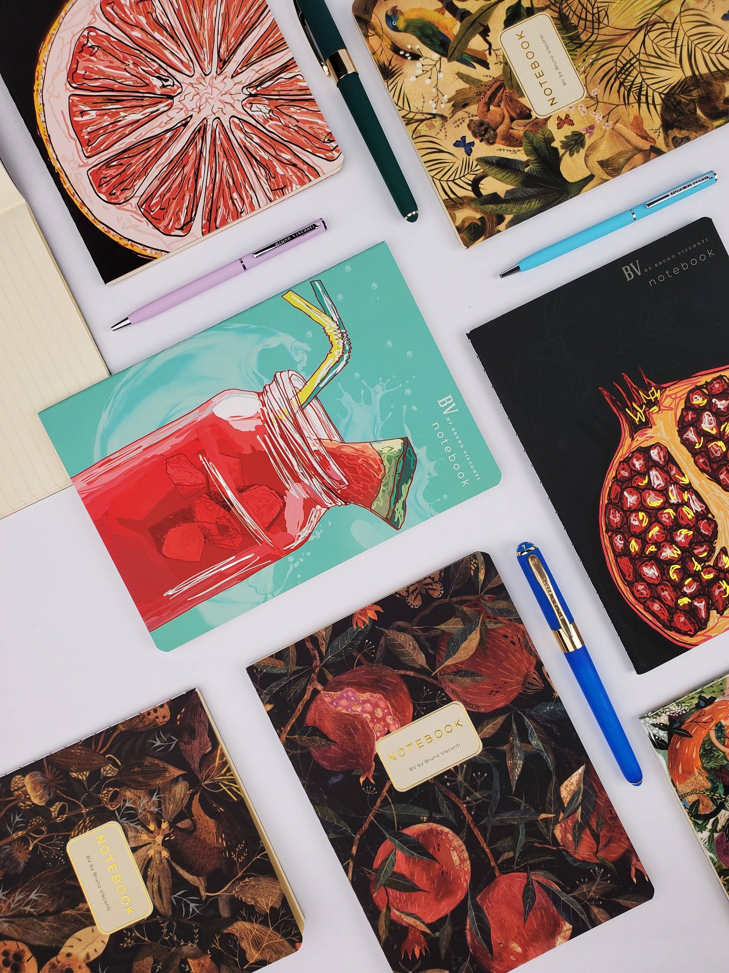 A5 Notebook; Pom on the Vine - BV by Bruno Visconti