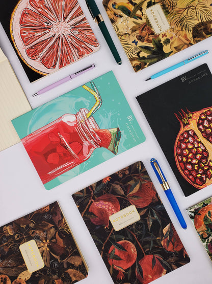 A5 Notebook; Pom on the Vine - BV by Bruno Visconti