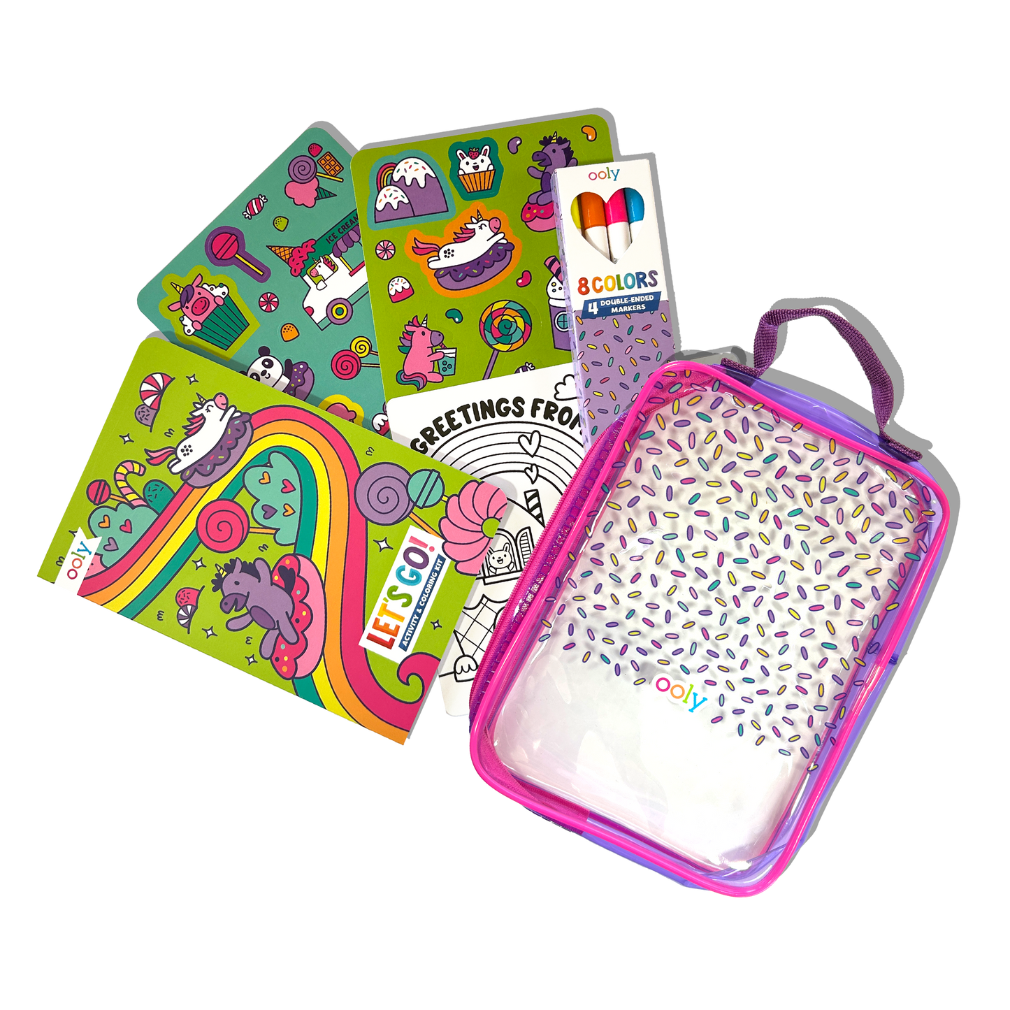 Activity & Coloring Kit; Let's Go! Unicorn Candy Town