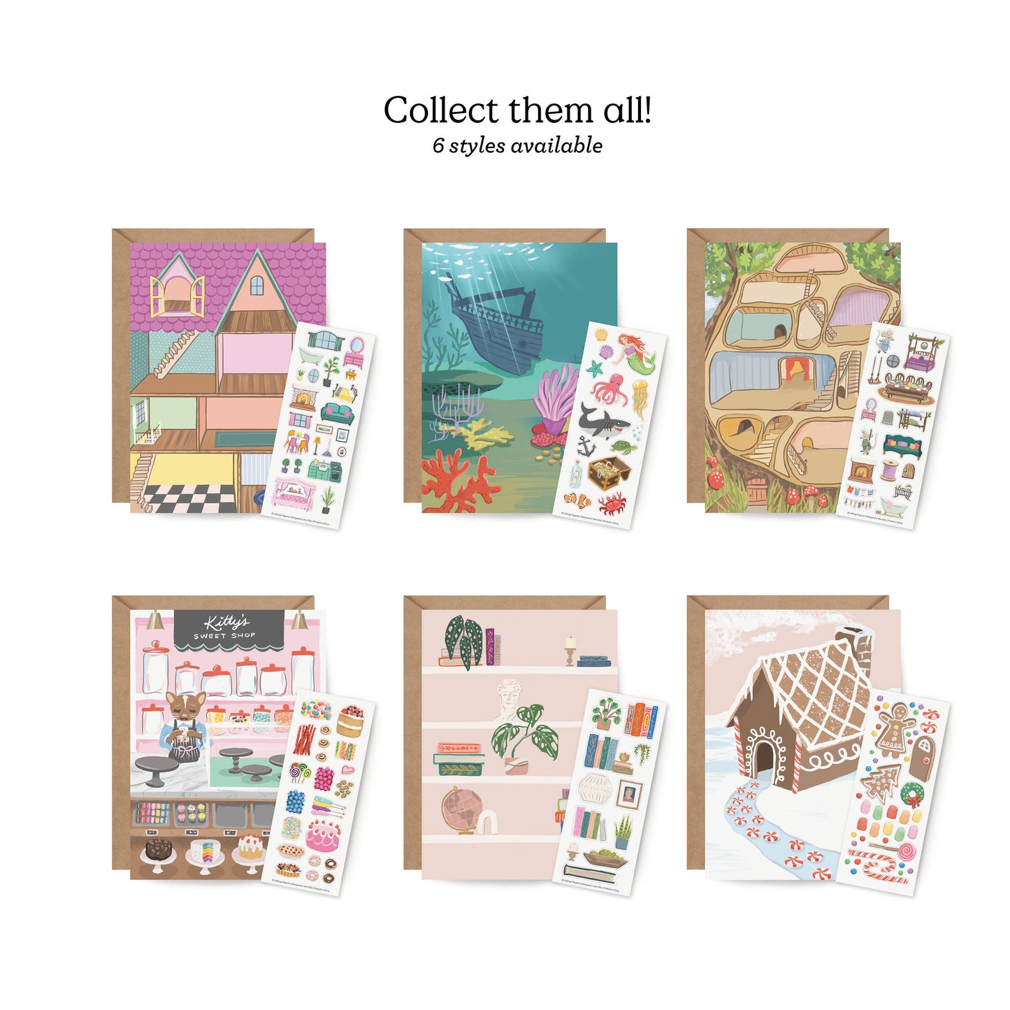 Sticker Scene Card; Shelfie