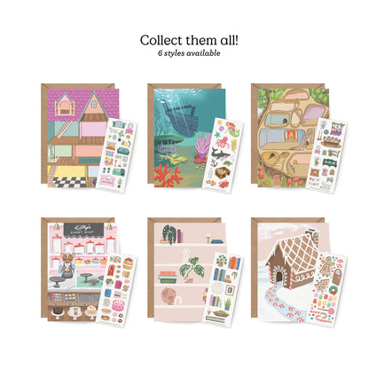 Sticker Scene Card; Shelfie