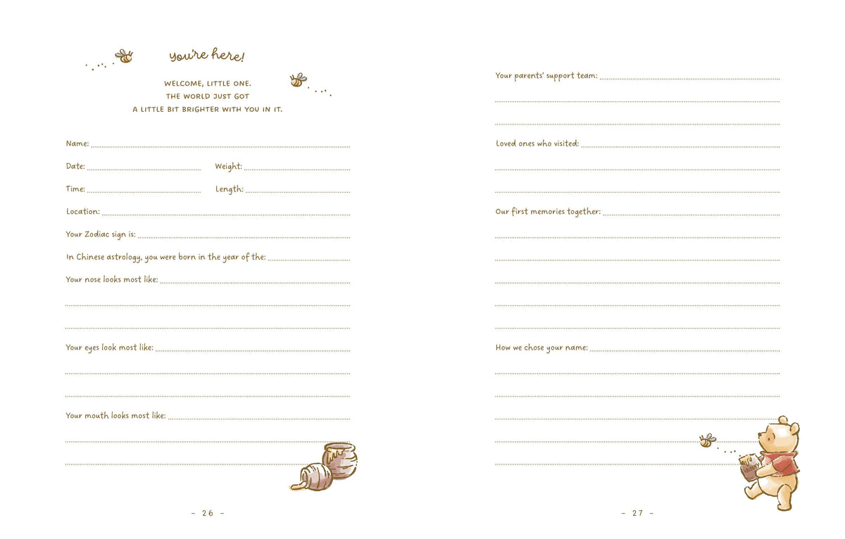 Baby Book; Disney Winnie the Pooh